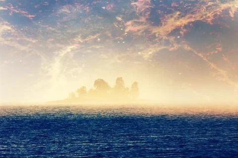 Fantasy magic Isle of the blessed Foto stock