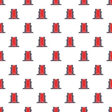 Fantasy magic portal gateway seamless pattern design Stock Illustration