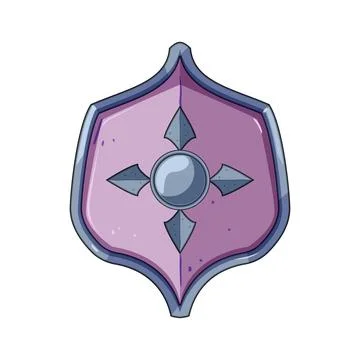 Fantasy magic shield providing protection from danger Stock Illustration