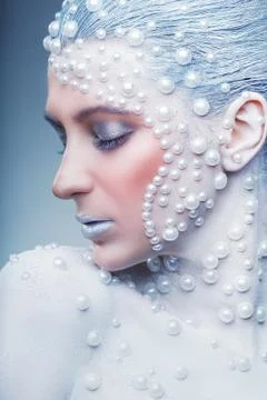 Fantasy make-up Stock Photos