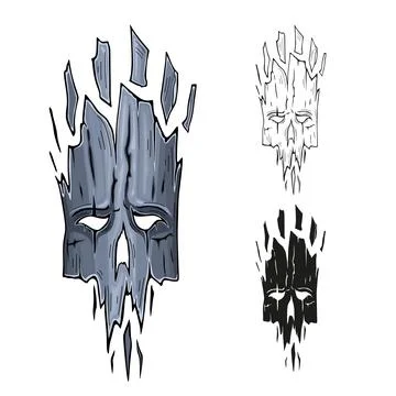 Fantasy mask illustration Stock Illustration