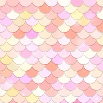 Fantasy mermaid scales seamless pattern Ilustración de archivo