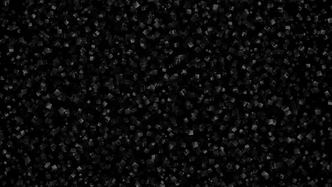 Fantasy minimal black background with 3d cubes floating like dust Stock Footage 123408159