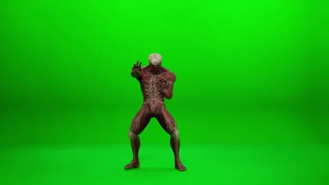 Fantasy Monster Dance Green Screen Asset 스톡 동영상 319883808