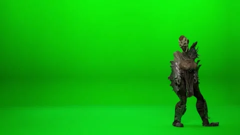 Fantasy Monster Orc Slow Motion VFX Stock Footage 319761202