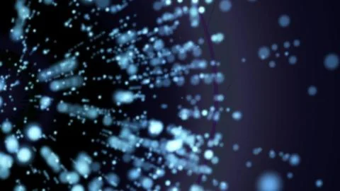 Fantasy Motion Design Moving Particles . イラスト素材