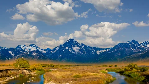 Fantasy mountain  time lapse scene 스톡 동영상 264644559