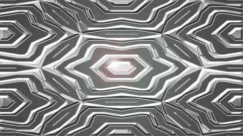 Fantasy moving graphics in chrome reflective material. Stock Footage 135373010