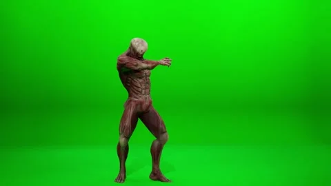 Fantasy Mutant Dance Cinematic Render Stock Footage 319822697