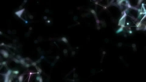 Fantasy nets in the corners of the screen. Seamless loop. Stock Footage 104443368