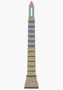 Fantasy obelisk. Stock Illustration