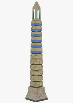 Fantasy obelisk. Stock Illustration