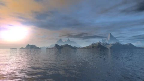 Fantasy ocean Stock Illustration