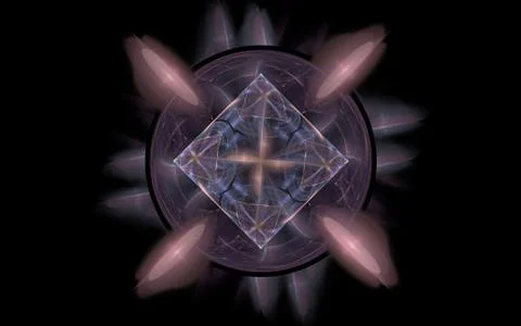 Fantasy orc emblem Illustrazione stock