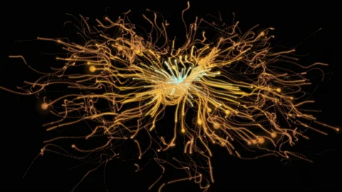 Fantasy outer space colorful rays coming out continuously Stock-Footage 139222655