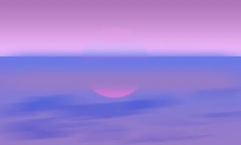 Fantasy outer space seascape with waves Stock Illustration