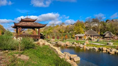 Fantasy park Nova Sofiyivka in Uman, Ukraine Foto stock