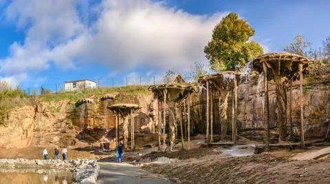 Fantasy park Nova Sofiyivka in Uman, Ukraine Foto stock
