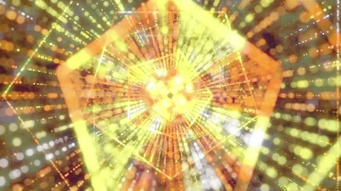 Fantasy Particle Tunnel. Stock Footage 295874832