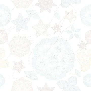 Fantasy pattern of elements of different shapes. 스톡 일러스트