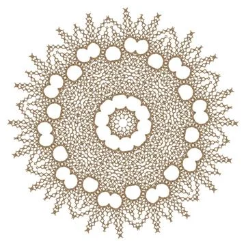 Fantasy pattern of elements of different shapes. Stock Illustration