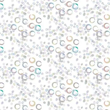 Fantasy pattern of rounded elements of different shapes. イラスト素材