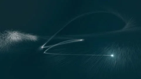 Fantasy pixie dust light show 1 Stock Footage 53345892