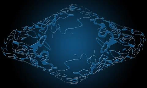 Fantasy planet in a cage Stock-Illustration