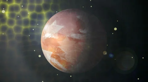 Fantasy planet - decorative space background. Stock Footage 32713914