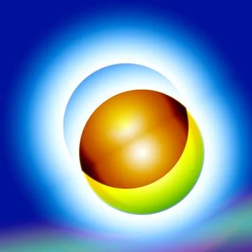 Fantasy planets in outerspace Stock Illustration