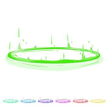 Fantasy portal vfx cartoon vector graphic Stock Illustration