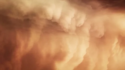 Fantasy Post-Apocalyptic Pyramid Environment Stock Footage 322211766