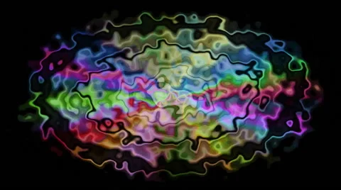 Fantasy psychedelic rotating and color changing lihgt on water surface Stock Footage 53186761