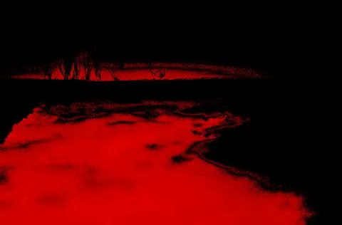 Fantasy red on black Foto stock