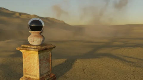 Fantasy Scene with Crystal Ball-Looping Stock Footage 249211980