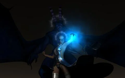 Fantasy scene Stock Illustration