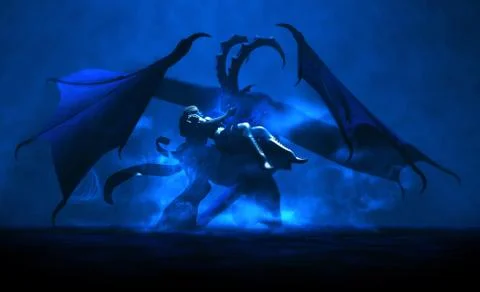 Fantasy scene Stock Illustration