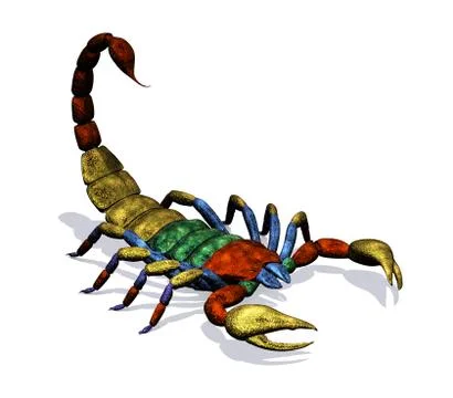 Fantasy Scorpion Illustrazione stock