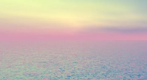 Fantasy sea scape Stock Illustration