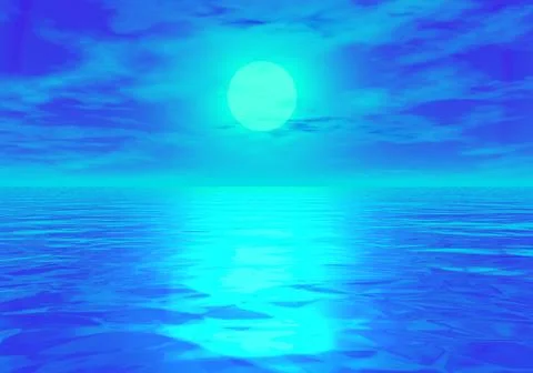 Fantasy sea scape 스톡 일러스트