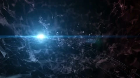 Fantasy shining 3d cyber sphere with triangle shapes animation 動画素材 228078388