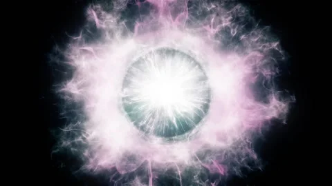 Fantasy shiny star emit light, vibrant and fresh ball circle 스톡 동영상 198305894