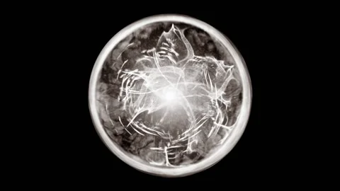 Fantasy shiny star emit light, vibrant and fresh ball circle Stockbeeldmateriaal 198317684