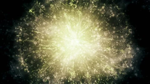 Fantasy shiny star emit light, vibrant and fresh ball circle Stockbeeldmateriaal 199109573