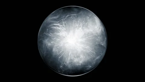 Fantasy shiny star emit light, vibrant and fresh ball circle 스톡 동영상 199123579