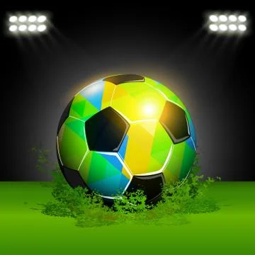 Fantasy soccer ball Stock Illustration