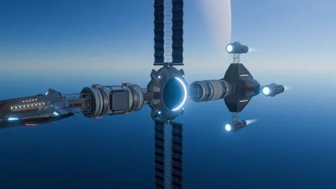 A Fantasy Spaceship Stock Footage 321822959
