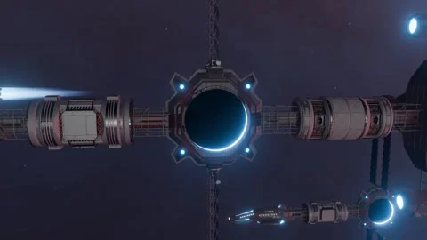 A Fantasy Spaceship Stock Footage 321823015