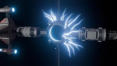 A fantasy spaceship Stock Footage 321915968