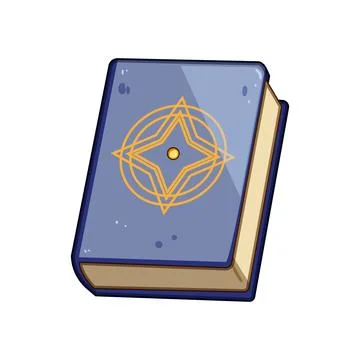 Fantasy spell book with arcane symbol Stock-Illustration